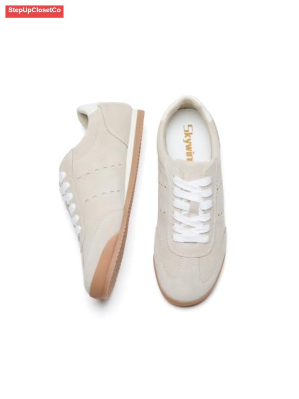 Genuine Suede Leather Sneakers Lightweight Retro Low Profile Casual Walking